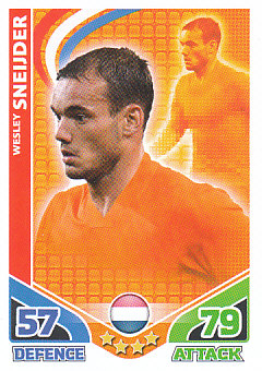 Wesley Sneijder Netherlands 2010 World Cup Match Attax #124